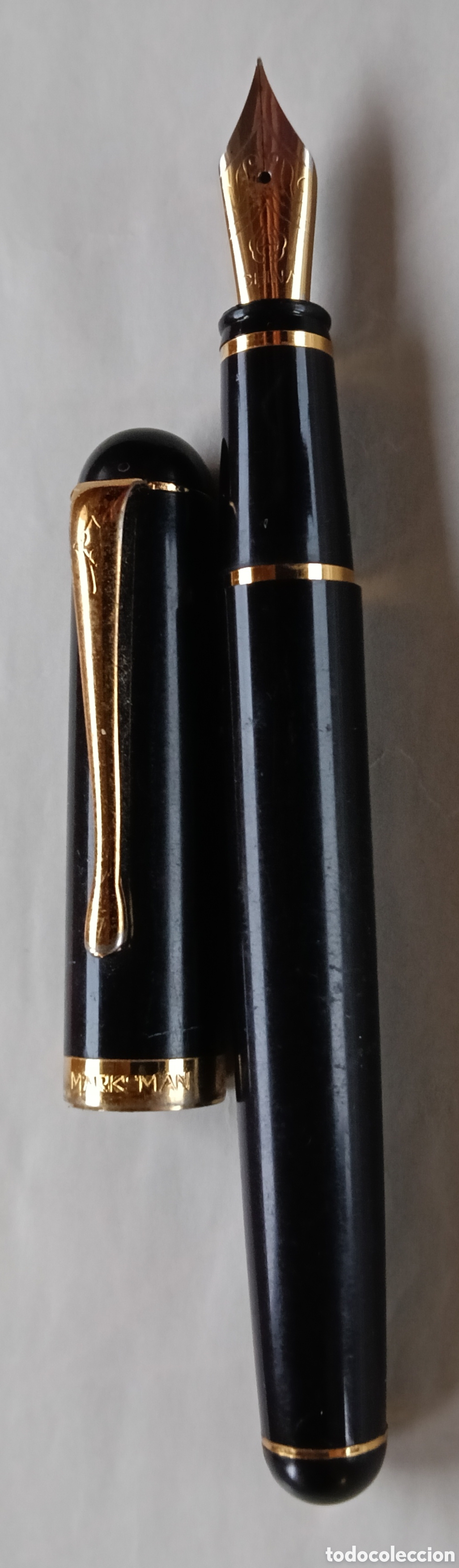 Plumas estilogr&aacute;ficas antiguas: Pluma estilografica Marksman.,- - Foto 4
