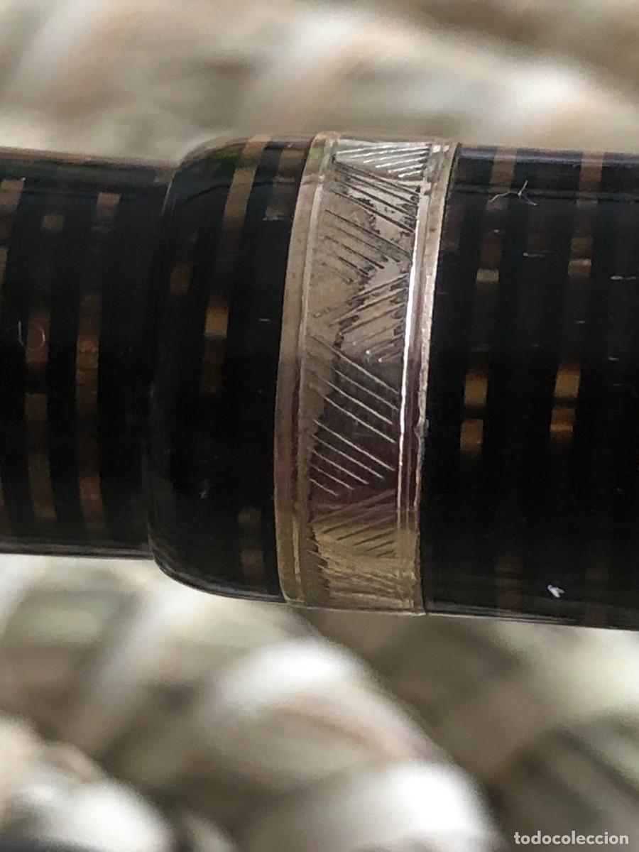 Plumas estilogr&aacute;ficas antiguas: PARKER VACUMATIC ROMBO AZUL 1936, FUNCIONA - Foto 5