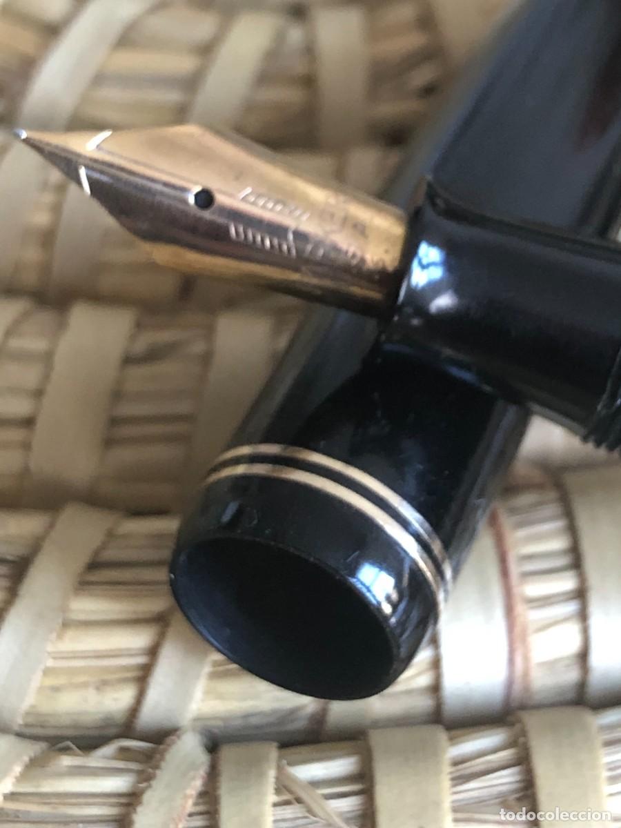 Plumas estilogr&aacute;ficas antiguas: PARKER VACUMATIC CELULOIDE 12 CM - DOBLE ARO DEL CAPUCHON - FUNCIONANDO - Foto 2