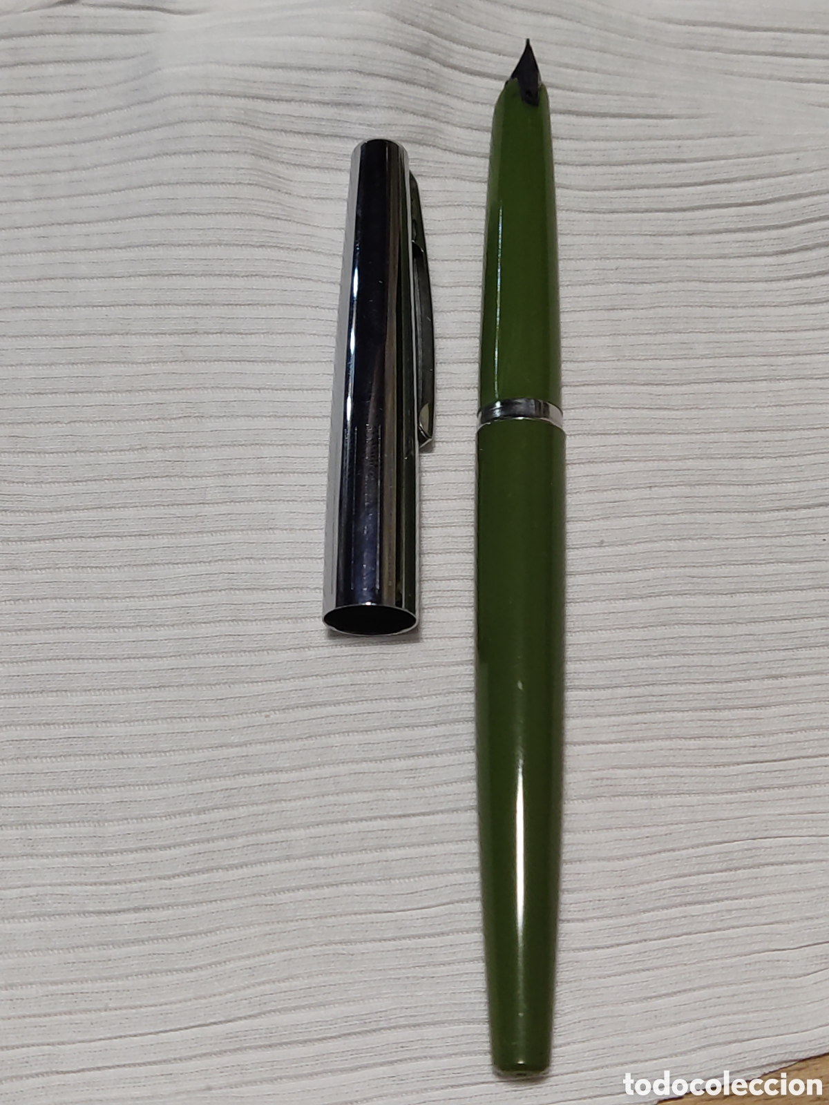 Plumas estilogr&aacute;ficas antiguas: Pluma estilogr&aacute;fica Sheaffer verde - Foto 3