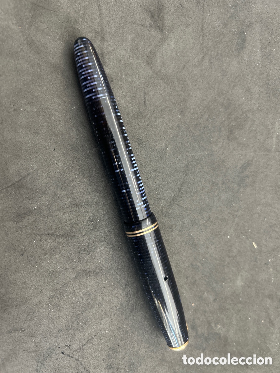 Plumas estilogr&aacute;ficas antiguas: Pluma Parker Vacumatic plumin oro 14k - Foto 3