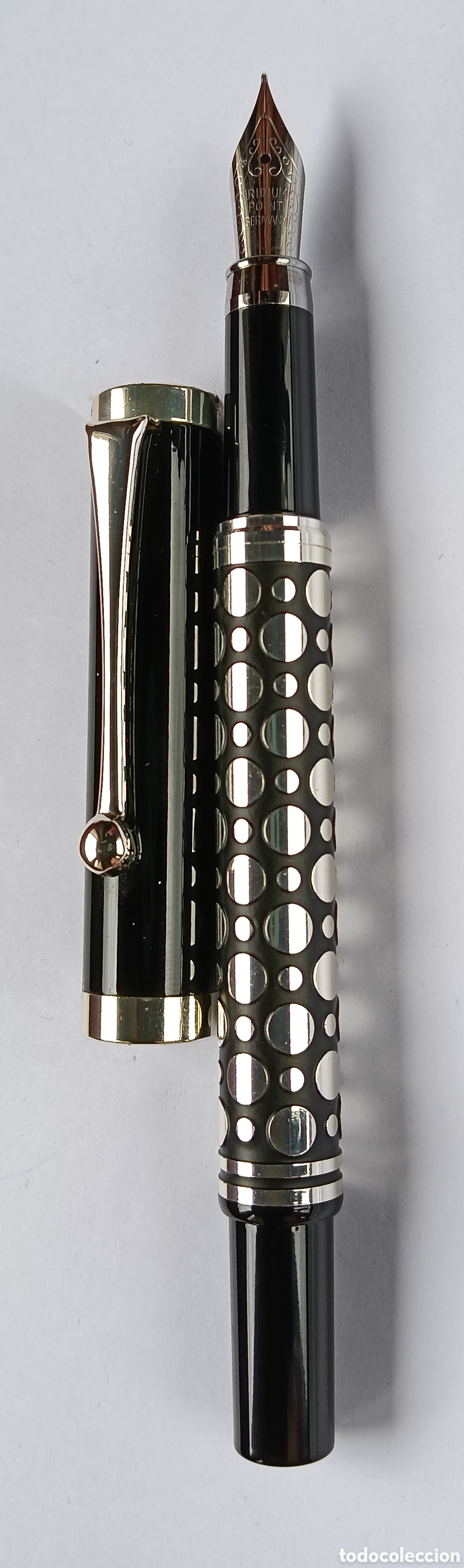 Plumas estilogr&aacute;ficas antiguas: Pluma estilografica con ba&ntilde;o de plata - Foto 5