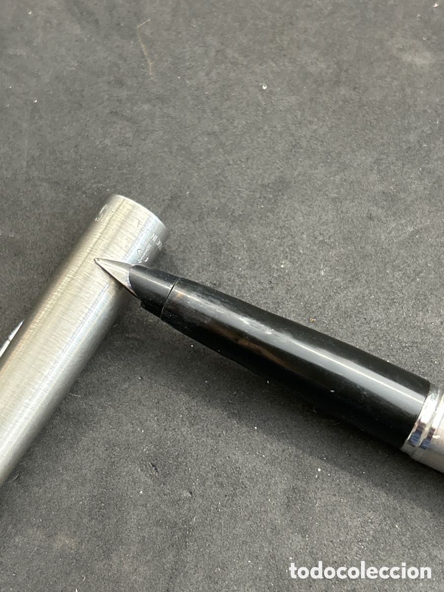 Plumas estilogr&aacute;ficas antiguas: Pluma Parker 45 metalizada - Foto 2