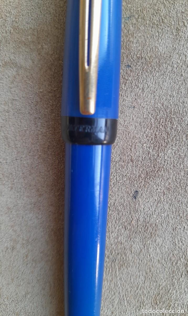 Plumas estilogr&aacute;ficas antiguas: ROLLER WATERMAN COLOR AZUL - Foto 2
