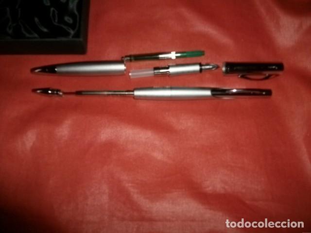 Plumas estilogr&aacute;ficas antiguas: SET ROTRING INITIAL CON PLUMA, BOL&Iacute;GRAFO Y AGENDA. - Foto 2