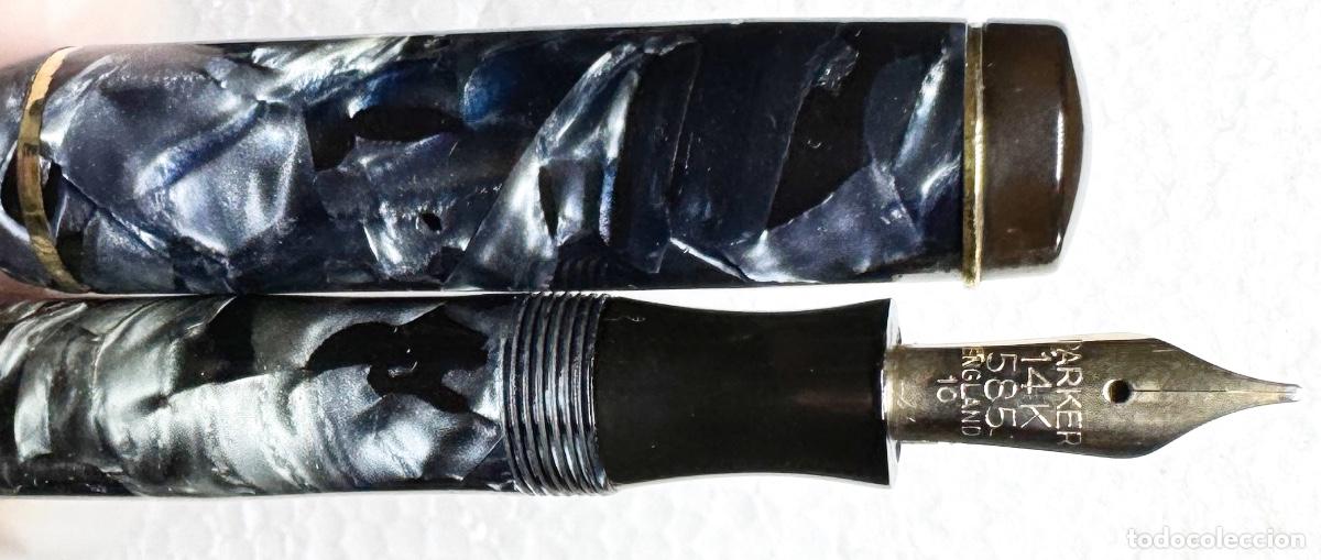 Plumas estilogr&aacute;ficas antiguas: MENTMORE AUTO FLOW MARBLED 1935 - Foto 11