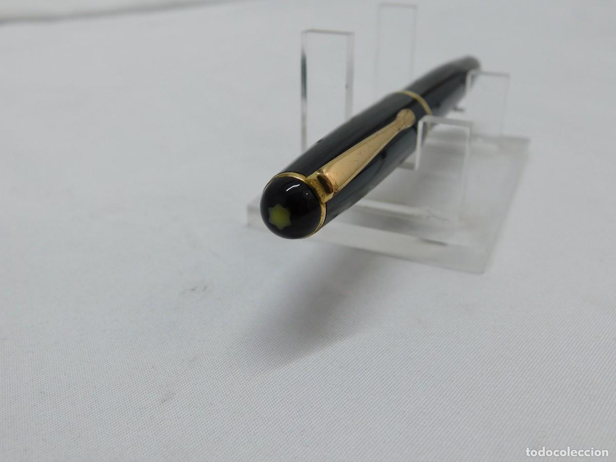 Plumas estilogr&aacute;ficas antiguas: PLUMA MONTBLANC MODELO M 342 - PLUMIN ORO 14K - Foto 2