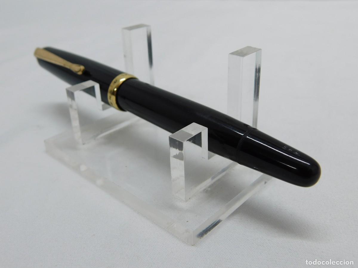 Plumas estilogr&aacute;ficas antiguas: PLUMA MONTBLANC MODELO M 342 - PLUMIN ORO 14K - Foto 3