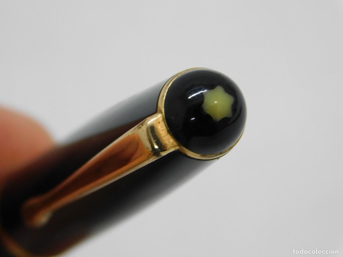 Plumas estilogr&aacute;ficas antiguas: PLUMA MONTBLANC MODELO M 342 - PLUMIN ORO 14K - Foto 6