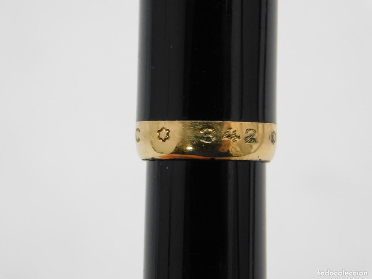 Plumas estilogr&aacute;ficas antiguas: PLUMA MONTBLANC MODELO M 342 - PLUMIN ORO 14K - Foto 10