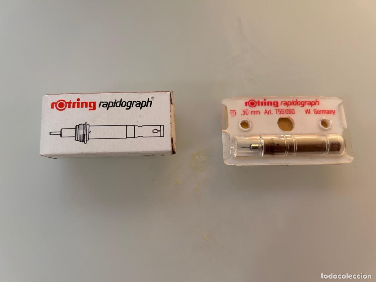Plumas estilogr&aacute;ficas antiguas: 2 Puntas de recambio rotring Rapidograph - Foto 1