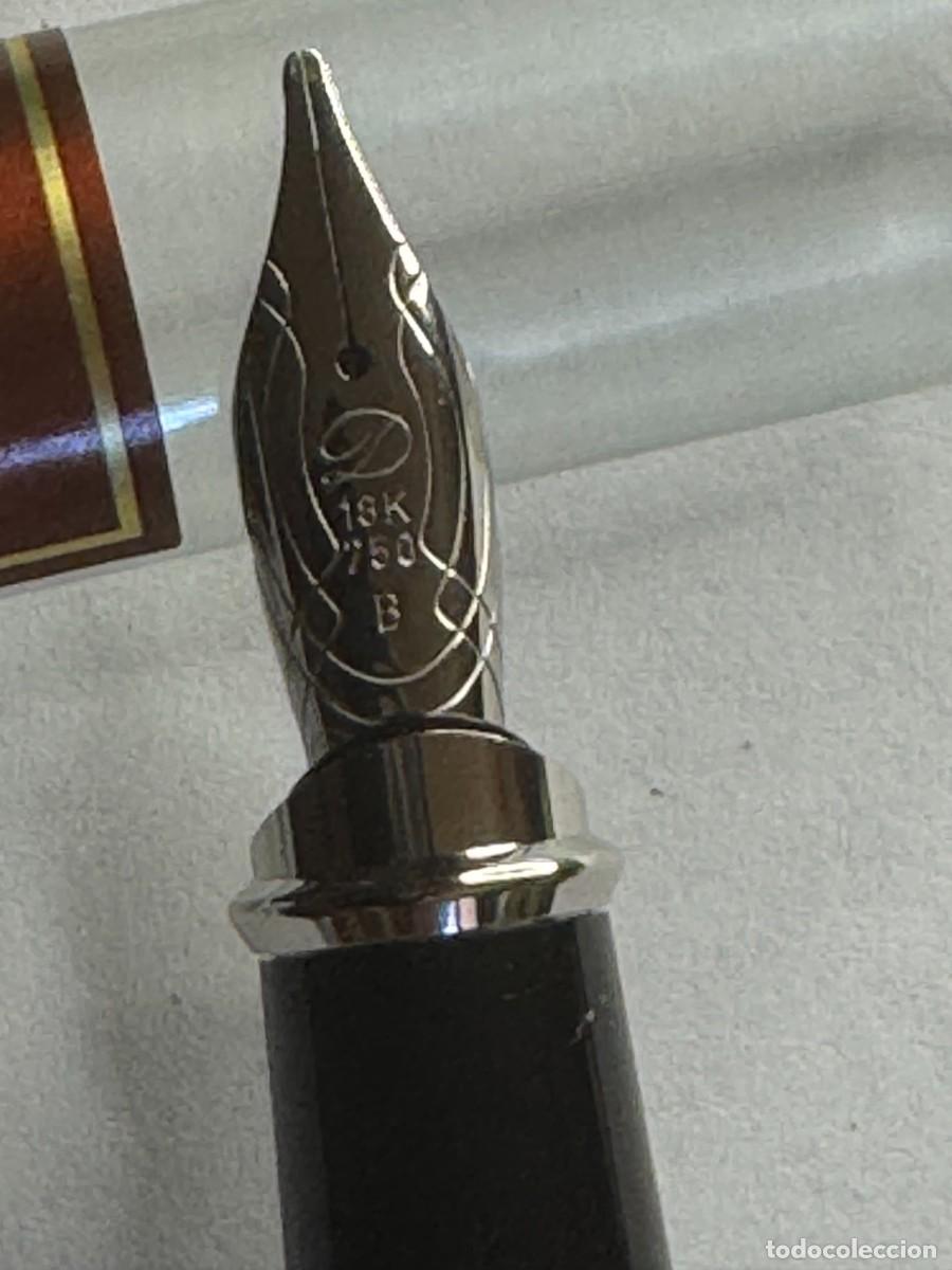Plumas estilogr&aacute;ficas antiguas: PLUMIN DUPONT ORO 750 - Foto 3