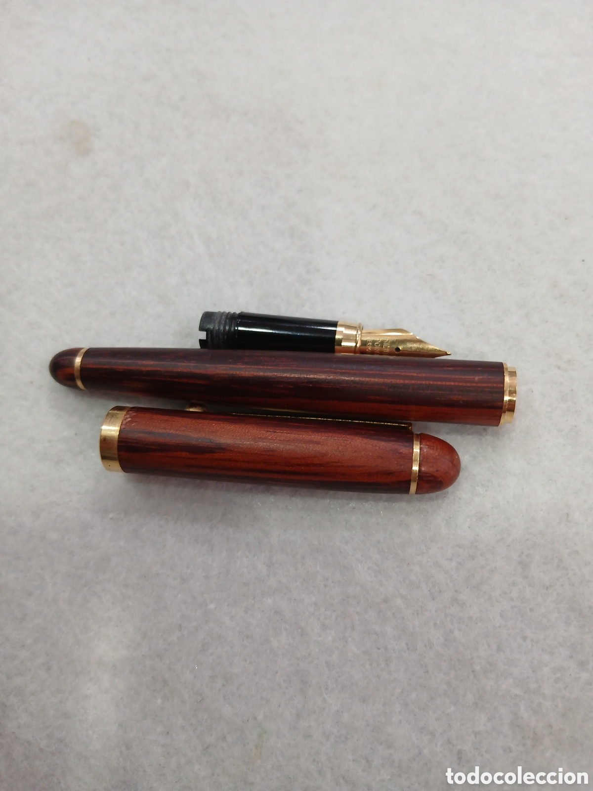 Plumas estilogr&aacute;ficas antiguas: Pluma estilogr&aacute;fica efecto madera. (L2) - Foto 4