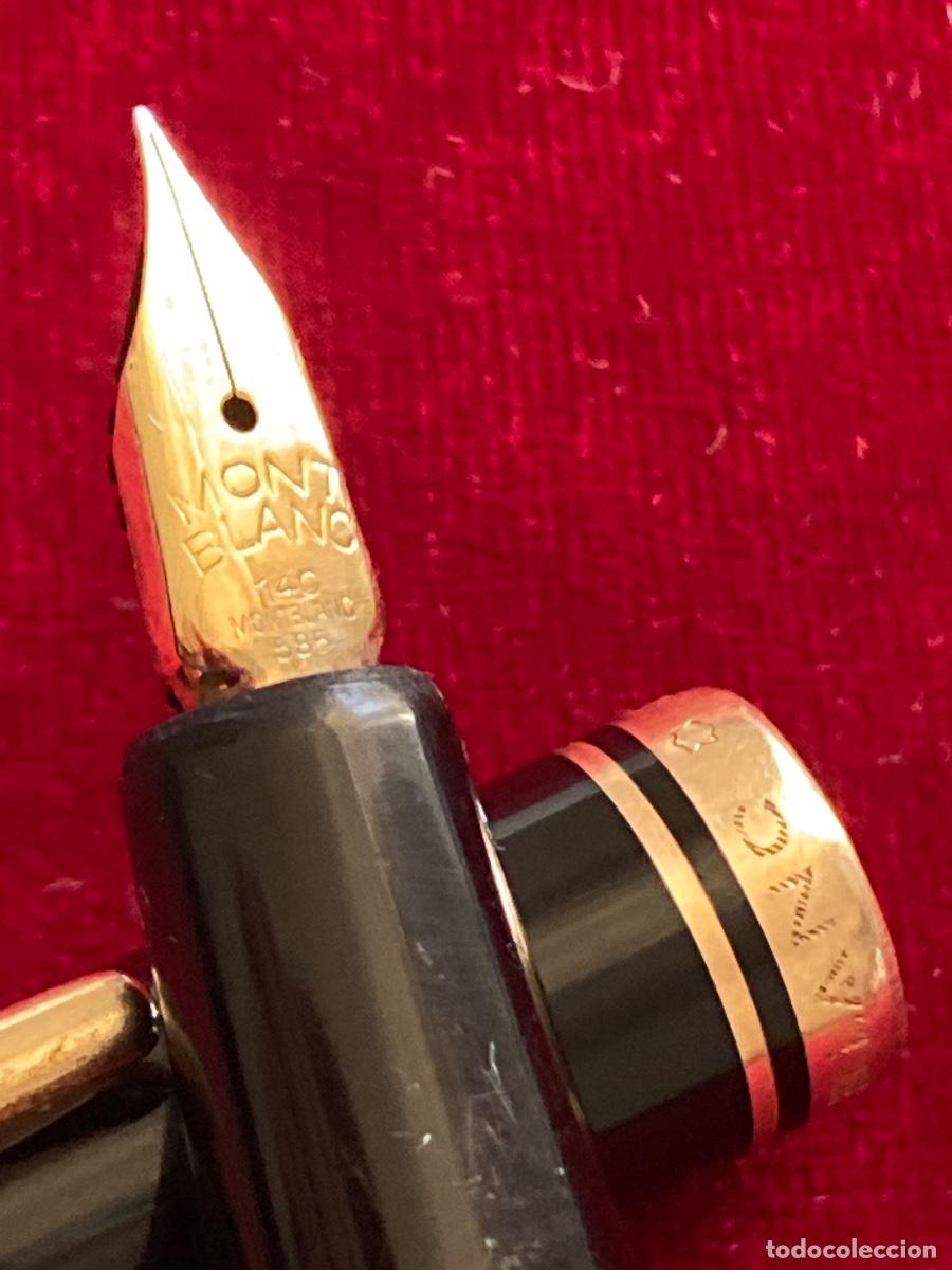 Plumas estilogr&aacute;ficas antiguas: MONTBLANC 252 .Plumin de oro . - Foto 2