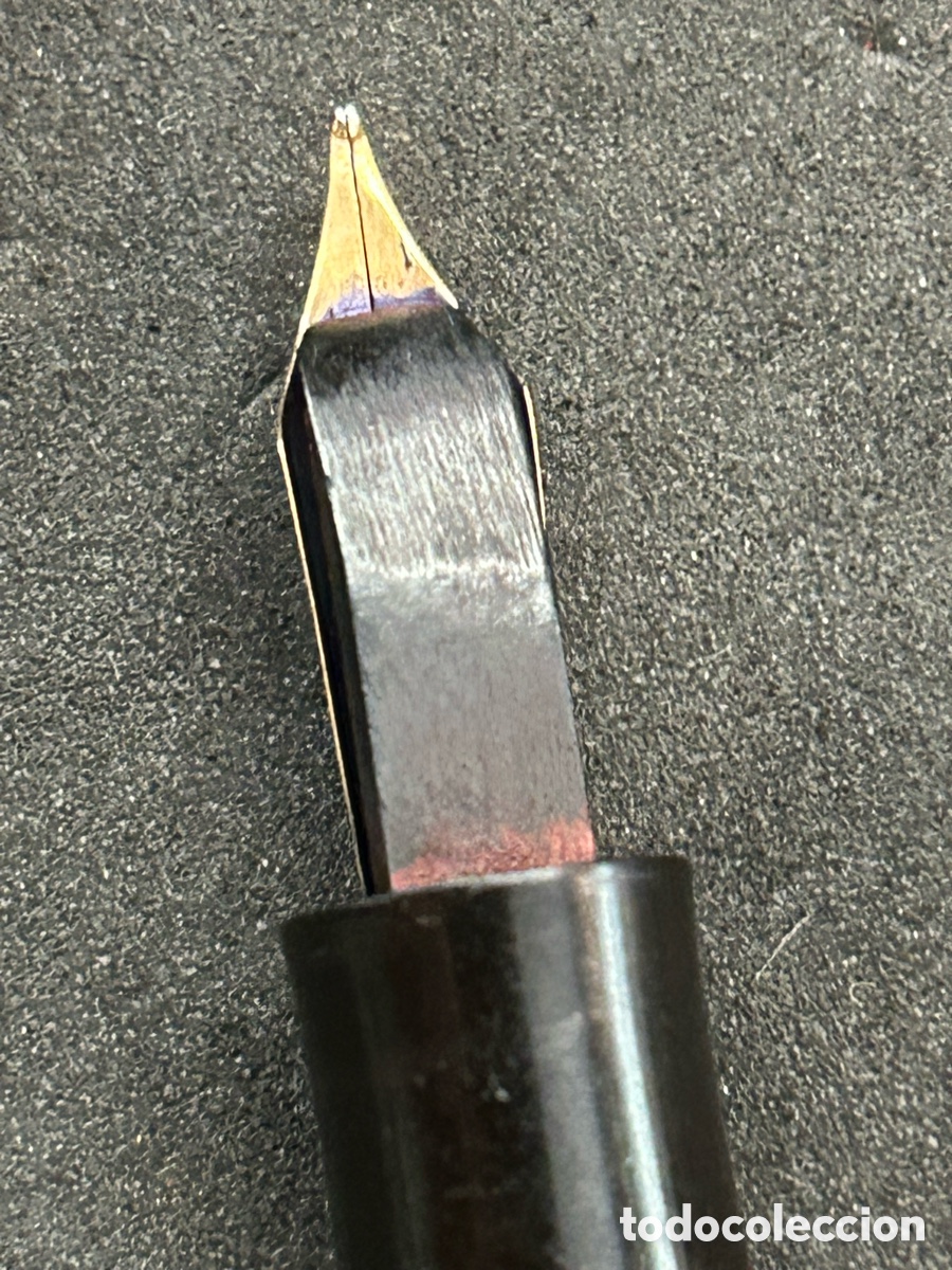 Plumas estilogr&aacute;ficas antiguas: Antigua pluma plumin oro 18k - Foto 3