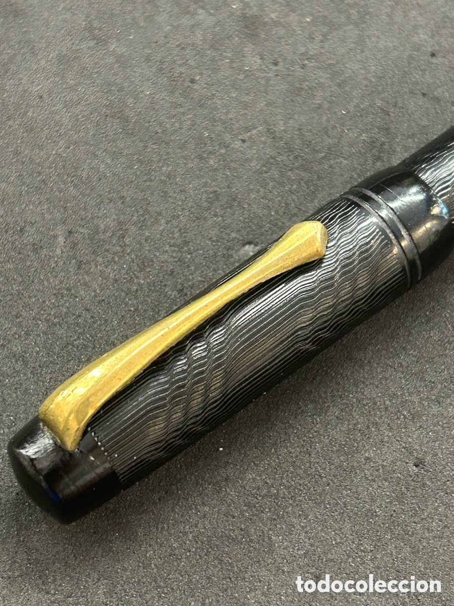 Plumas estilogr&aacute;ficas antiguas: Antigua pluma plumin oro 18k - Foto 6