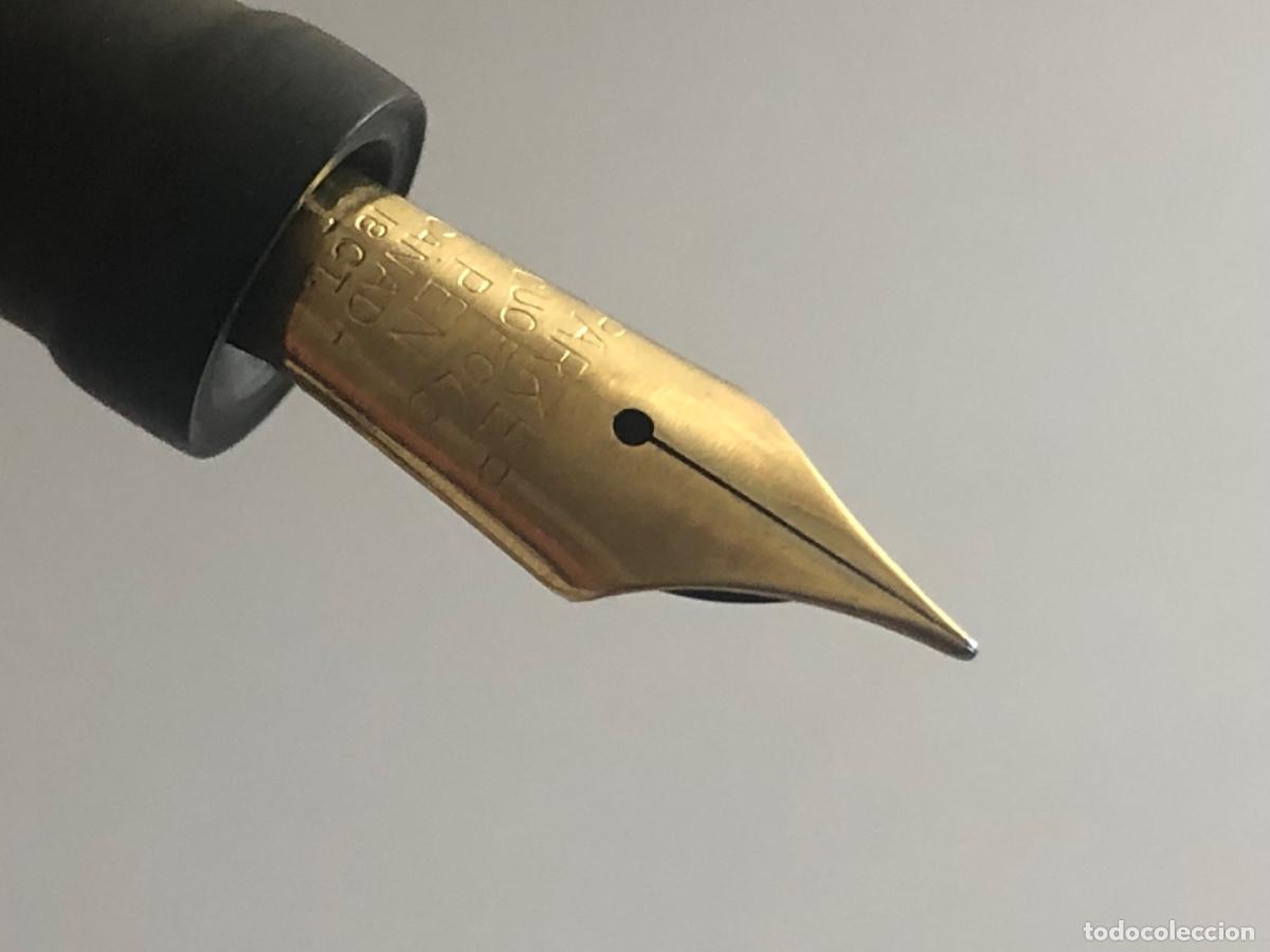 Plumas estilogr&aacute;ficas antiguas: Parker Duofold Roja Pluma Plum&iacute;n 18 CT - Foto 4
