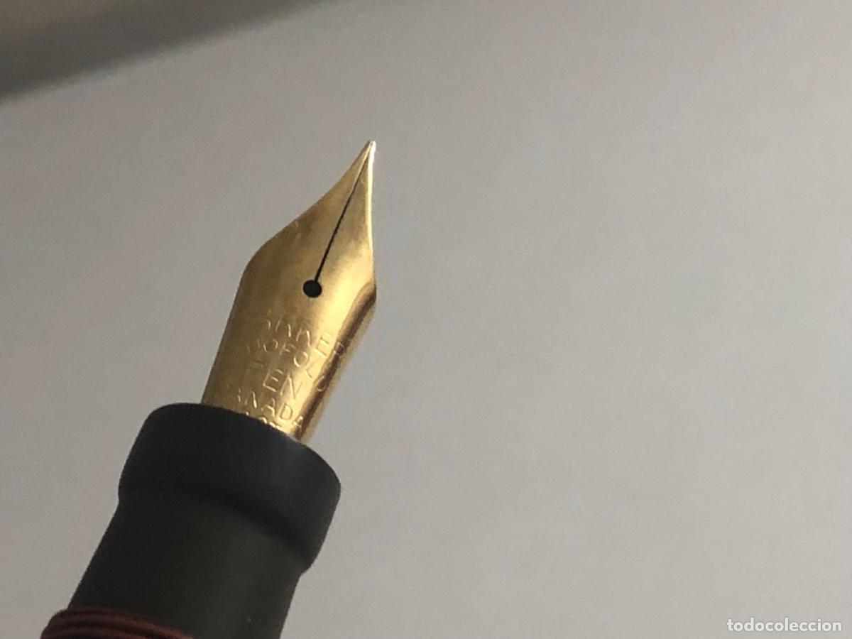 Plumas estilogr&aacute;ficas antiguas: Parker Duofold Roja Pluma Plum&iacute;n 18 CT - Foto 6