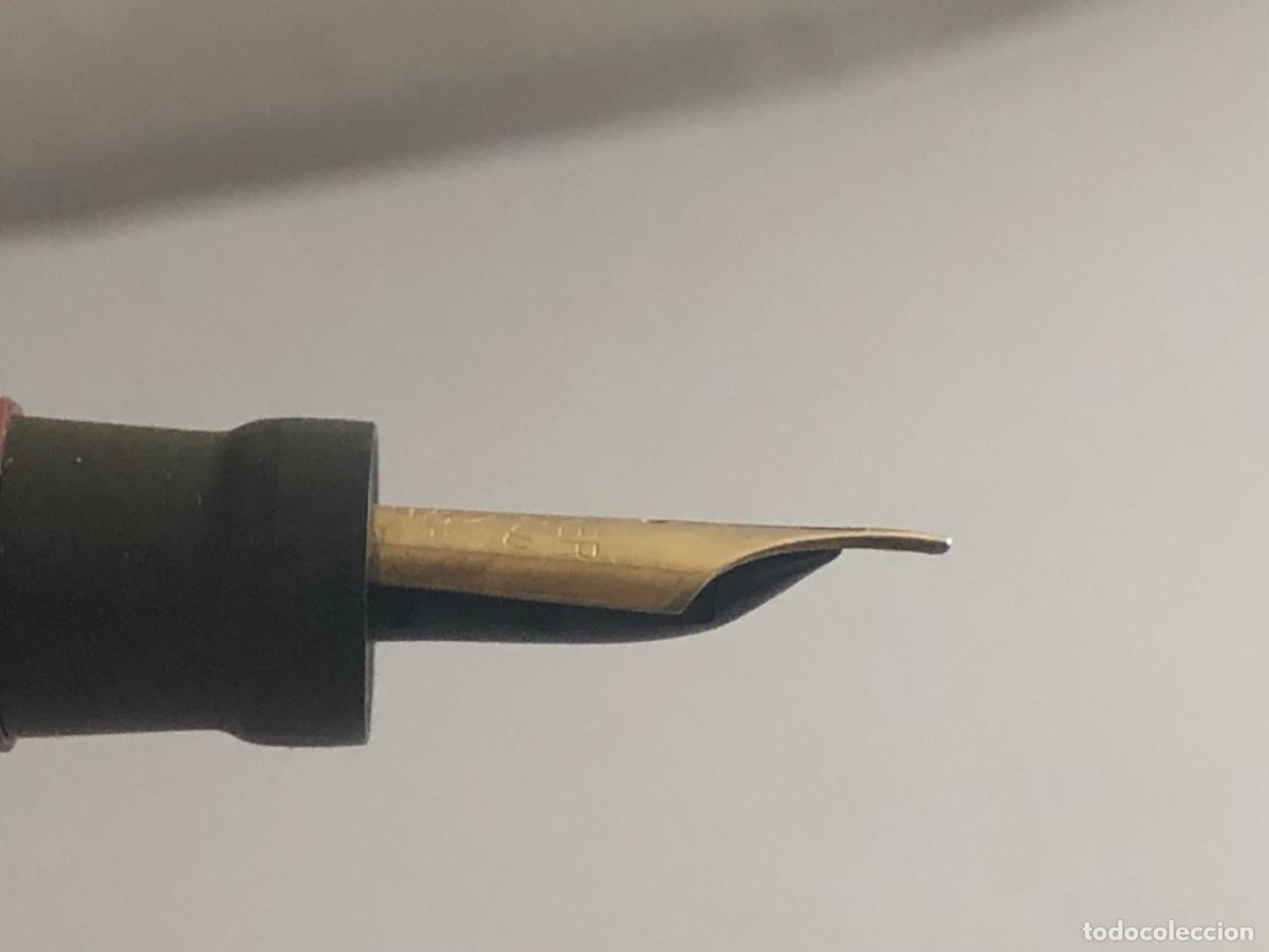 Plumas estilogr&aacute;ficas antiguas: Parker Duofold Roja Pluma Plum&iacute;n 18 CT - Foto 8