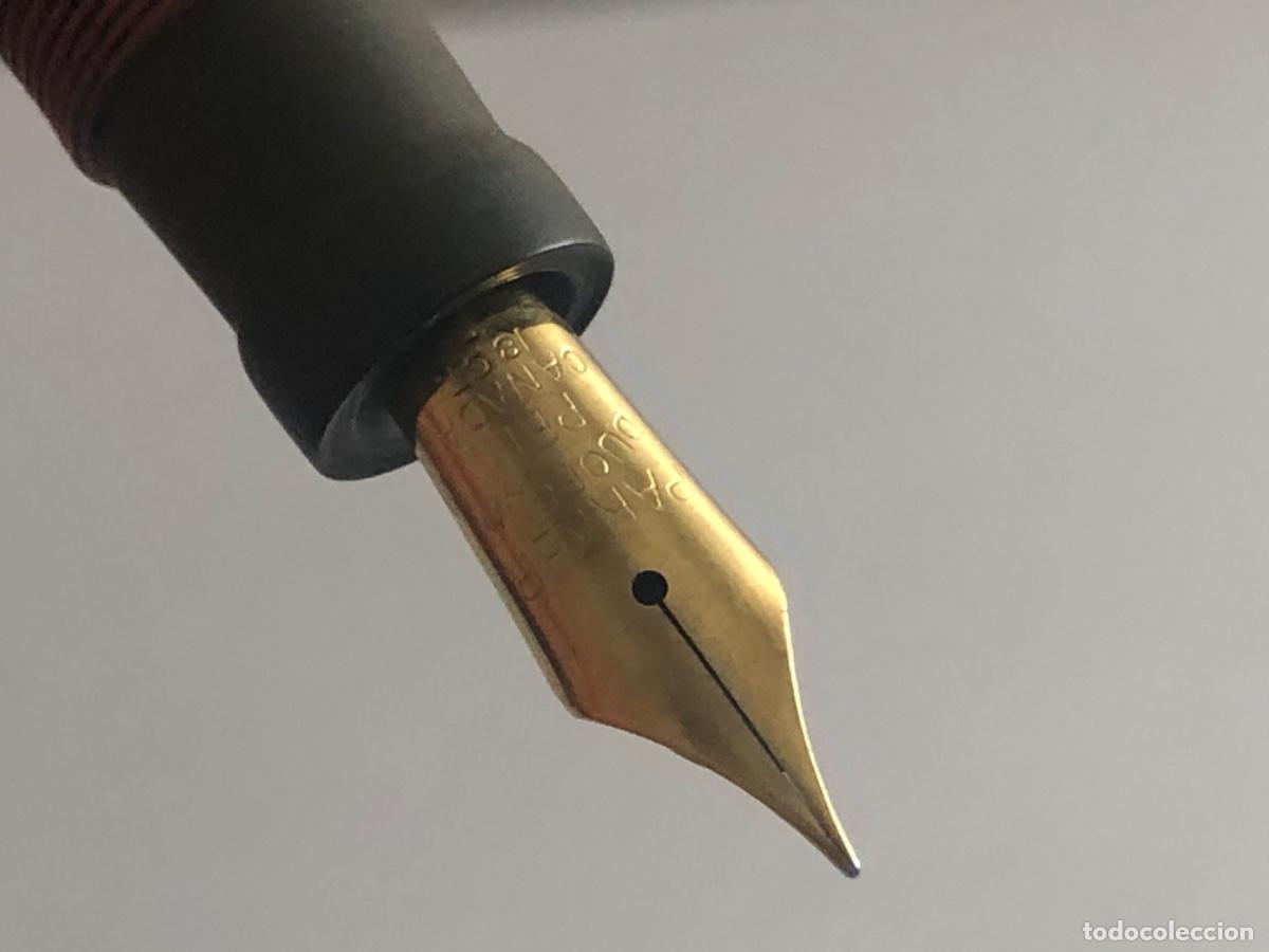 Plumas estilogr&aacute;ficas antiguas: Parker Duofold Roja Pluma Plum&iacute;n 18 CT - Foto 9