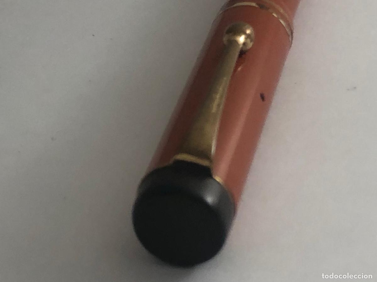 Plumas estilogr&aacute;ficas antiguas: Parker Duofold Roja Pluma Plum&iacute;n 18 CT - Foto 10