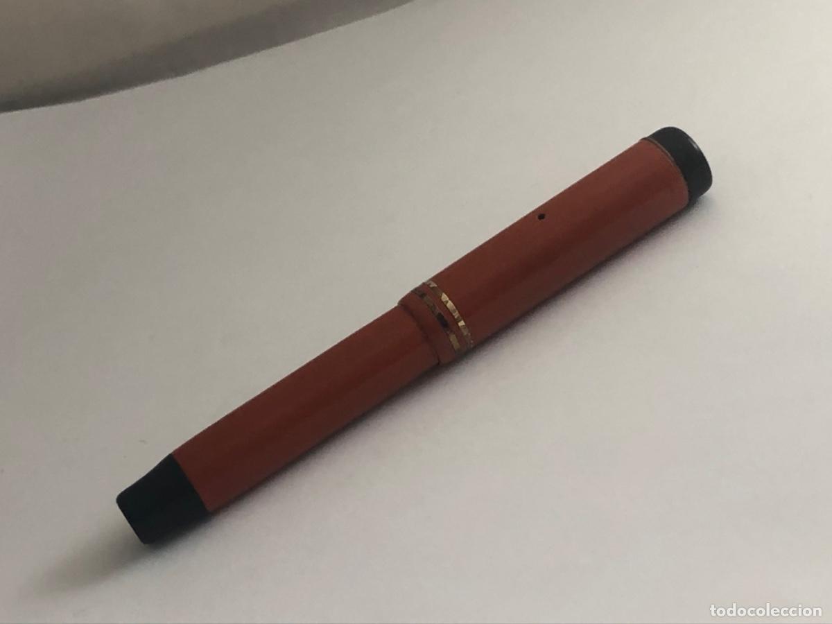 Plumas estilogr&aacute;ficas antiguas: Parker Duofold Roja Pluma Plum&iacute;n 18 CT - Foto 14
