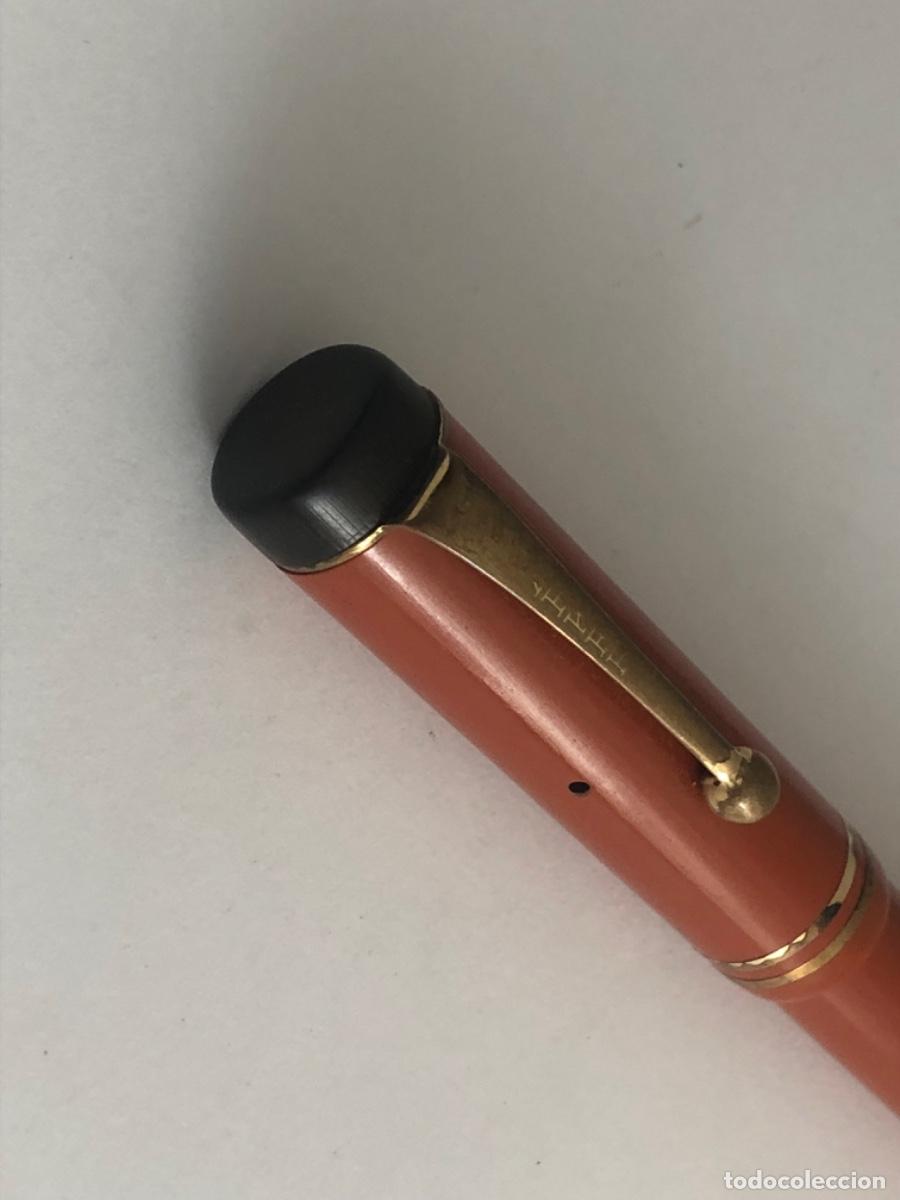 Plumas estilogr&aacute;ficas antiguas: Parker Duofold Roja Pluma Plum&iacute;n 18 CT - Foto 16