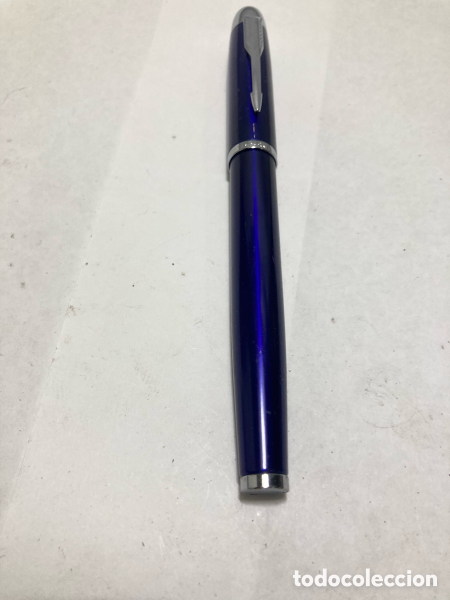 Plumas estilogr&aacute;ficas antiguas: Pluma Parker lacadaazul /pluma17-3 - Foto 2