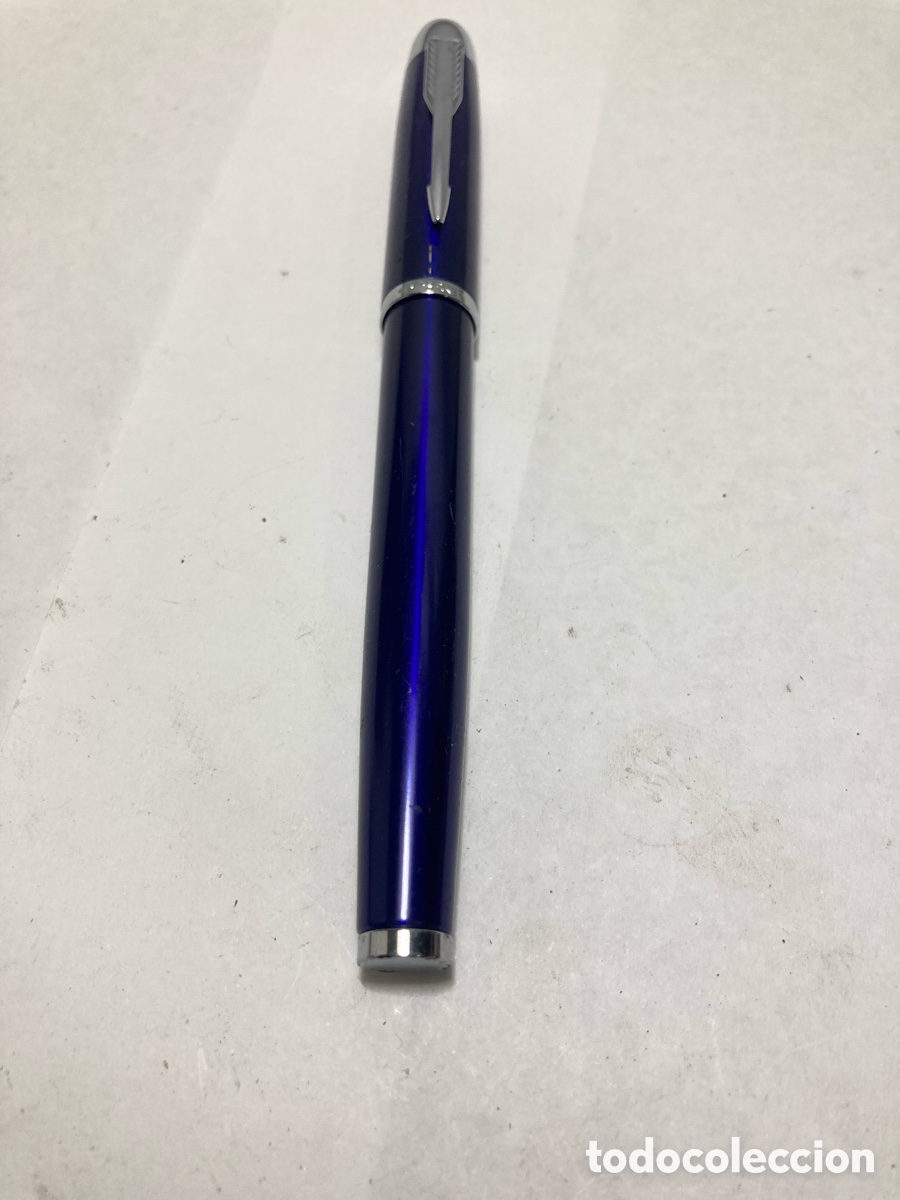 Plumas estilogr&aacute;ficas antiguas: Pluma Parker lacadaazul /pluma17-3 - Foto 3