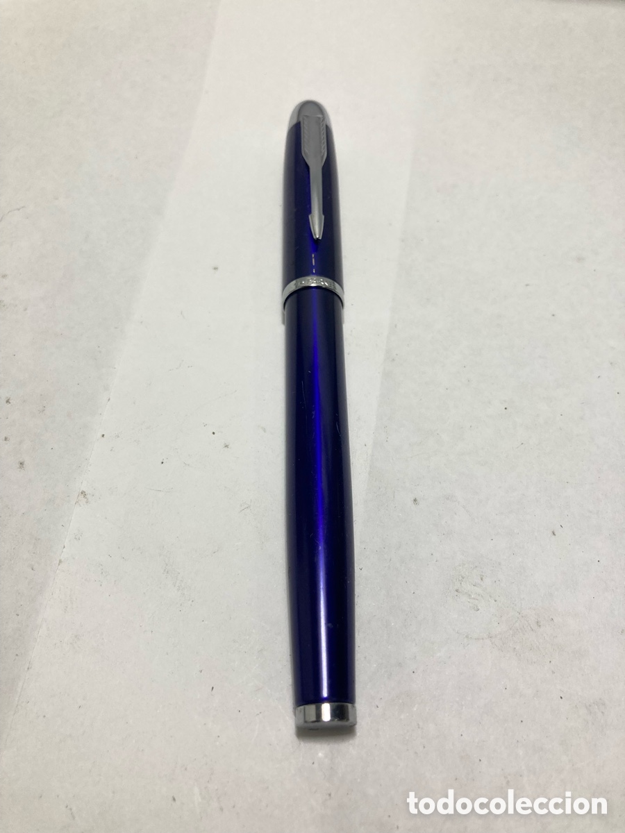 Plumas estilogr&aacute;ficas antiguas: Pluma Parker lacadaazul /pluma17-3 - Foto 4
