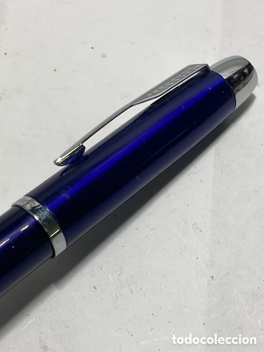 Plumas estilogr&aacute;ficas antiguas: Pluma Parker lacadaazul /pluma17-3 - Foto 6