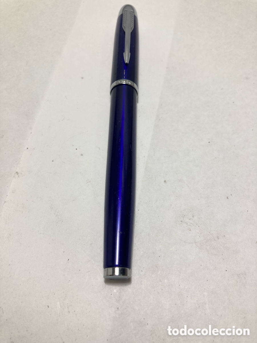 Plumas estilogr&aacute;ficas antiguas: Pluma Parker lacadaazul /pluma17-3 - Foto 1