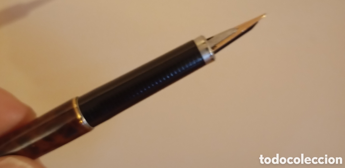 Plumas estilogr&aacute;ficas antiguas: Parker pluma estilogr&aacute;fica plum&iacute;n de oro - Foto 2