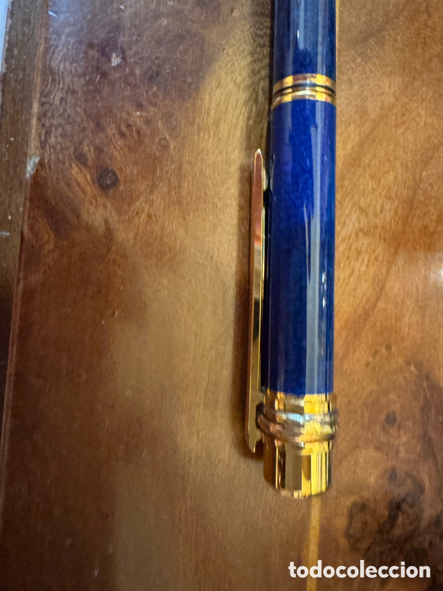 Plumas estilogr&aacute;ficas antiguas: Pluma Cartier Must m&aacute;rmol - Foto 2