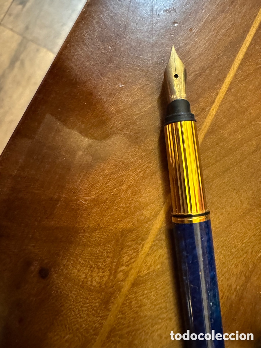 Plumas estilogr&aacute;ficas antiguas: Pluma Cartier Must m&aacute;rmol - Foto 4