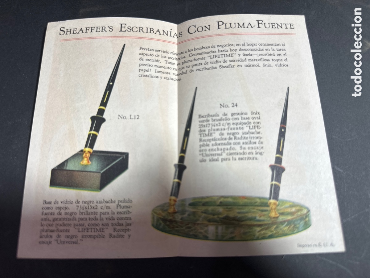Plumas estilogr&aacute;ficas antiguas: Sheaffer&rsquo;s publicidad - Foto 2