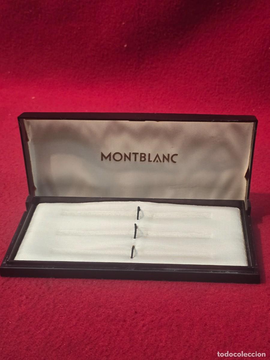 Plumas estilogr&aacute;ficas antiguas: CAJA O ESTUCHE MONTBLANC. - Foto 2