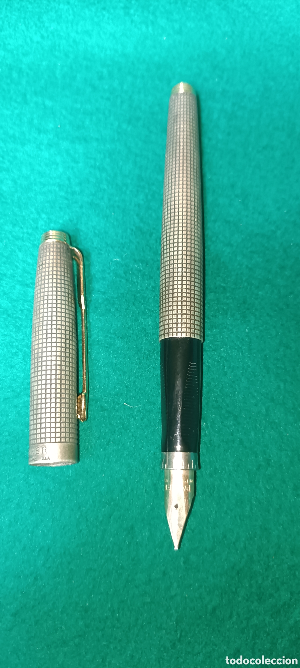 Plumas estilogr&aacute;ficas antiguas: Pluma Parker 75, en su caja original - Foto 3