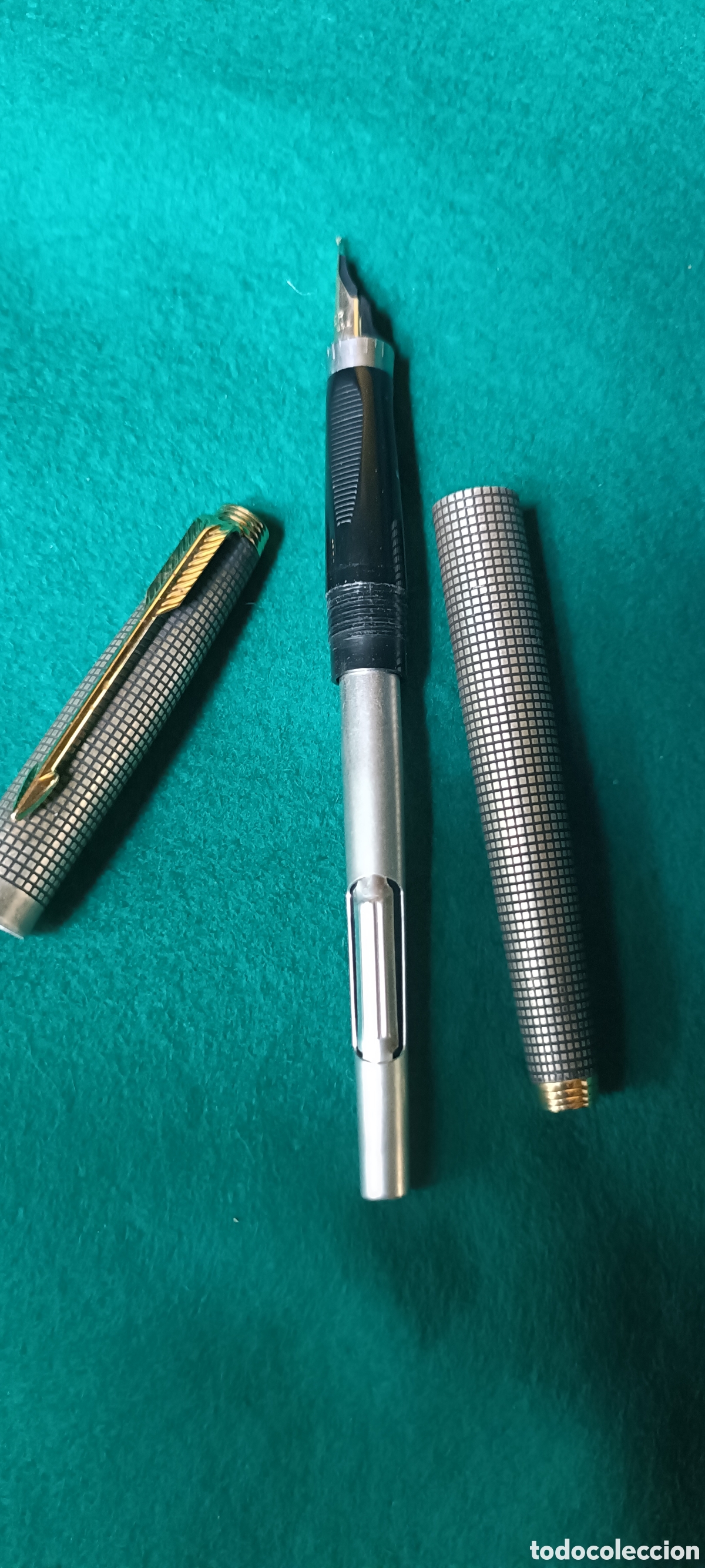 Plumas estilogr&aacute;ficas antiguas: Pluma Parker 75, en su caja original - Foto 8