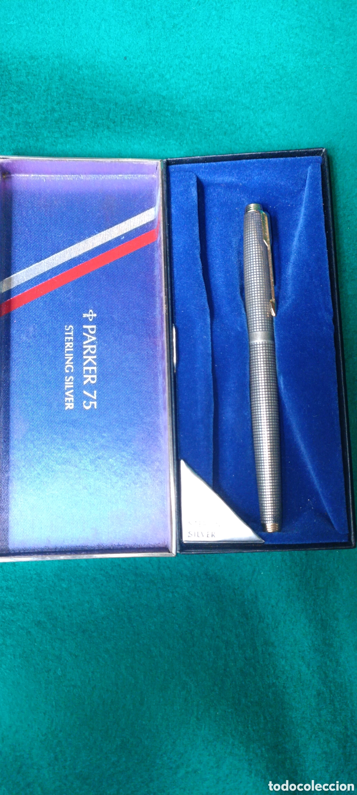 Plumas estilogr&aacute;ficas antiguas: Pluma Parker 75, en su caja original - Foto 2