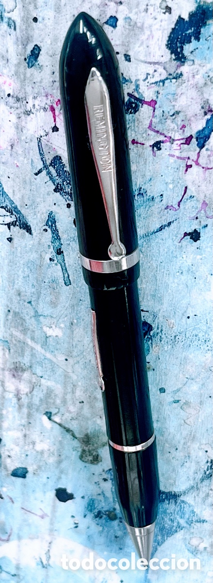 Plumas estilogr&aacute;ficas antiguas: REMINGTON COMBO OVERSIZED NEGRA 1930&rsquo;S - Foto 4