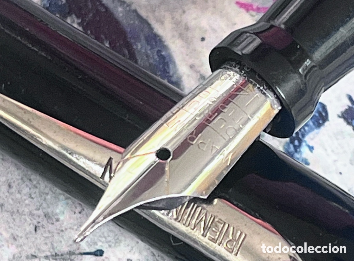 Plumas estilogr&aacute;ficas antiguas: REMINGTON COMBO OVERSIZED NEGRA 1930&rsquo;S - Foto 11