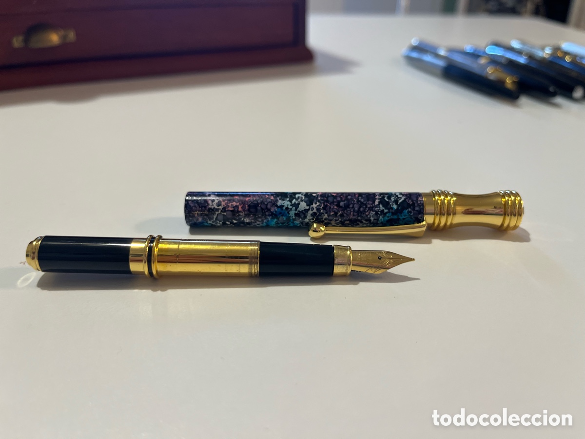 Plumas estilogr&aacute;ficas antiguas: Pluma de acero de colecci&oacute;n. Sin uso - Foto 3