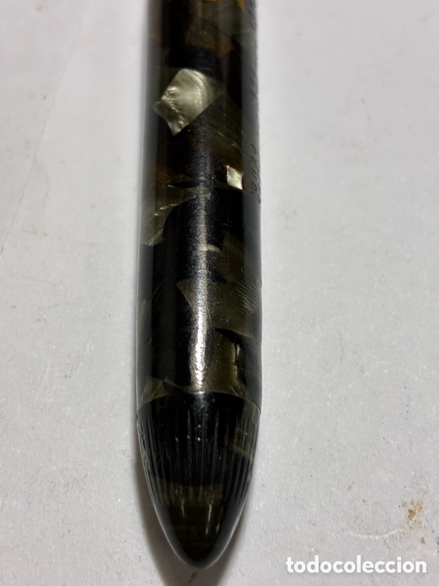Plumas estilogr&aacute;ficas antiguas: Pluma Sheaffer Junior jaspeada plum&oacute;n oro /PLUMA18-4 - Foto 3