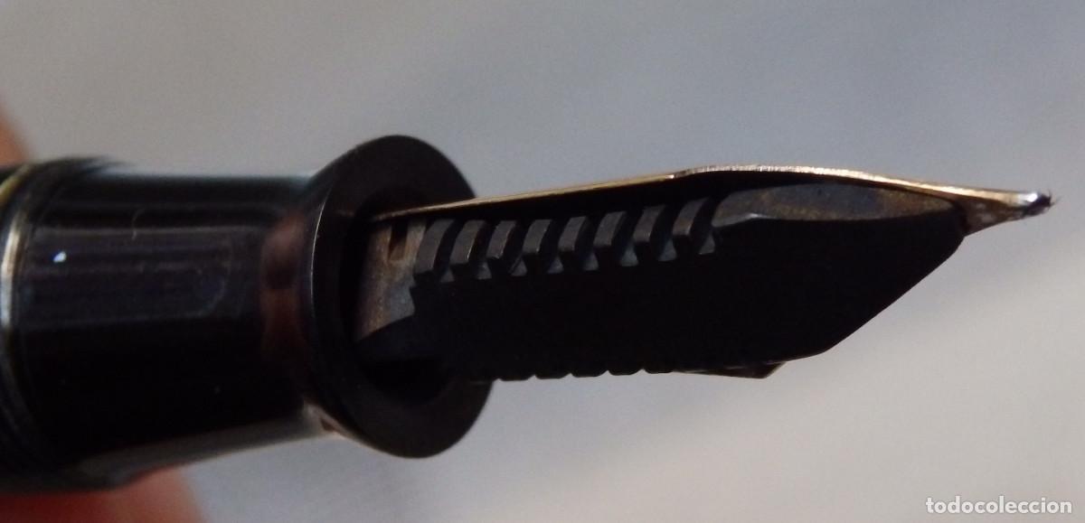 Plumas estilogr&aacute;ficas antiguas: PLUMA PARKER VACUMATIC CON PLUMIN 14K 585 CELULOIDE - Foto 8