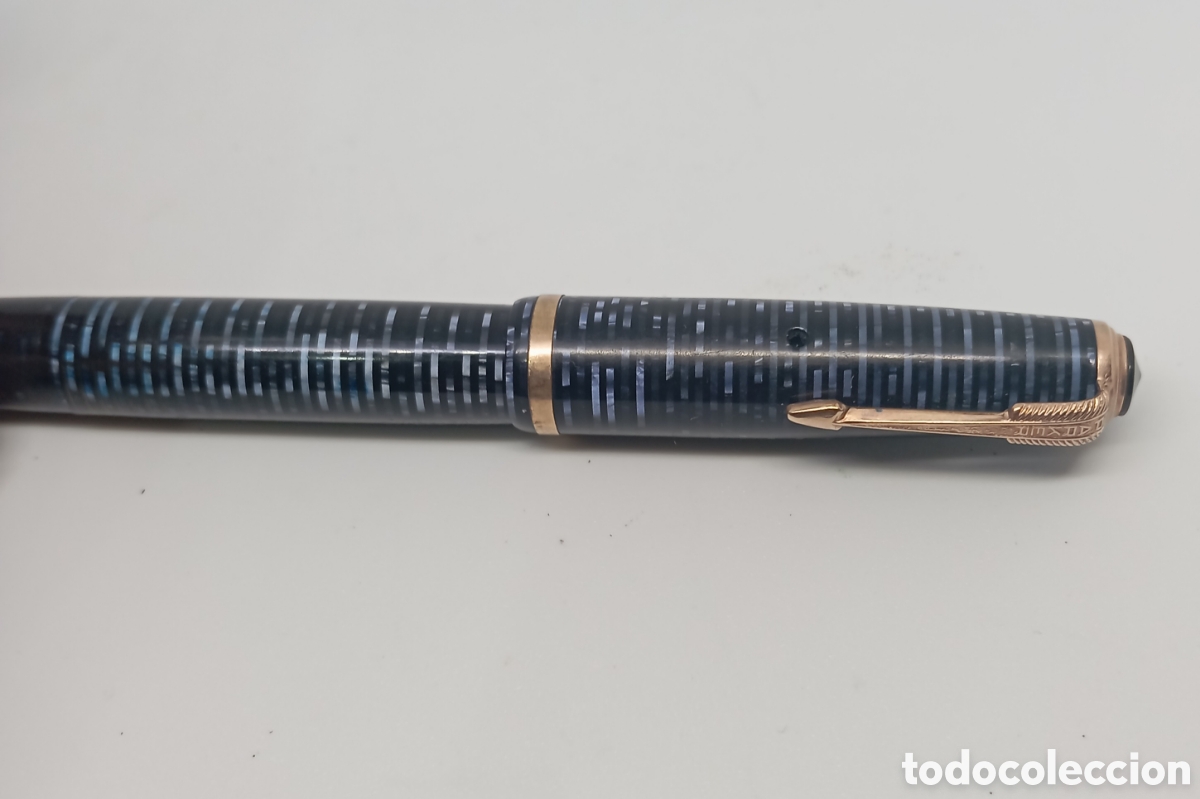 Plumas estilogr&aacute;ficas antiguas: Pluma estilogr&aacute;fica Parker vacumatic Canada - Foto 5