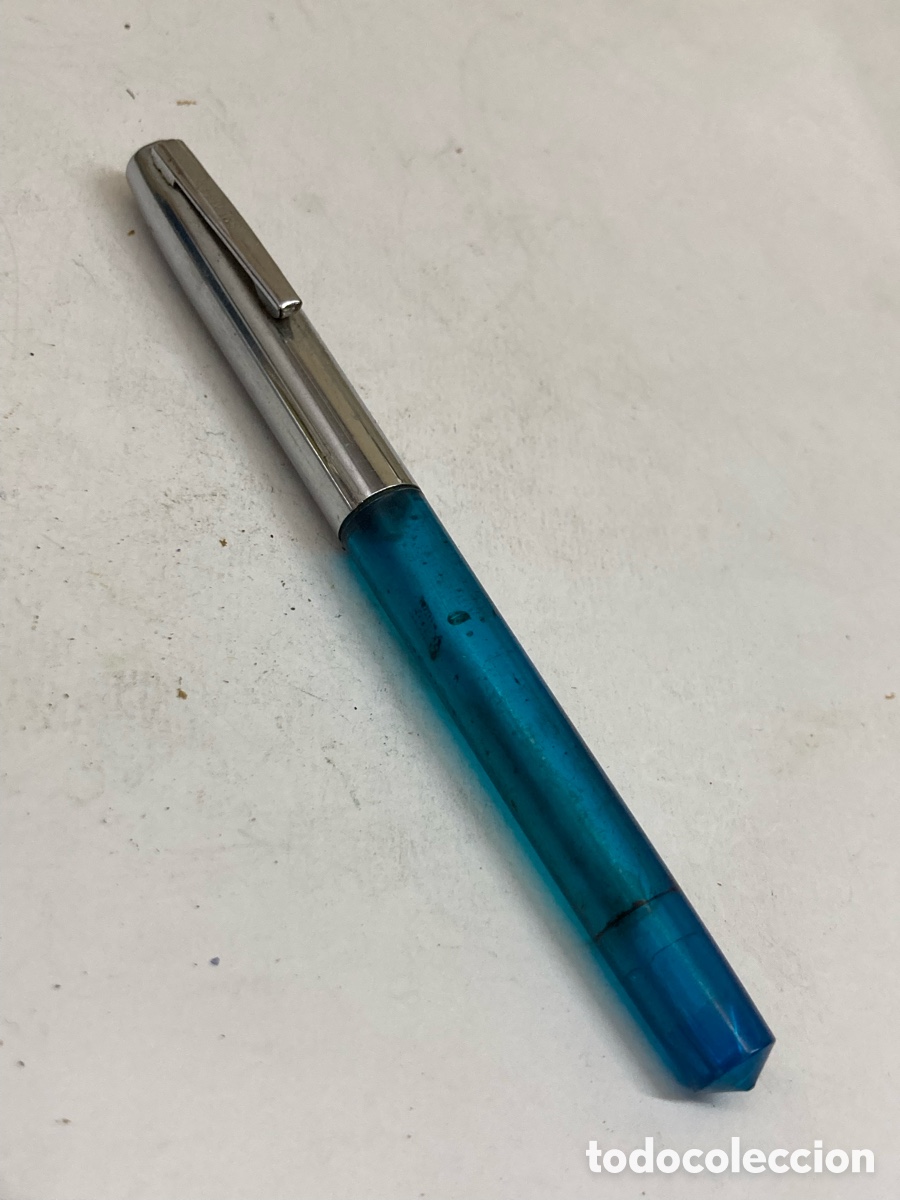 Plumas estilogr&aacute;ficas antiguas: Pluma Sheaffer cuerpo celuloide transparente /PLUMA19-6 - Foto 1