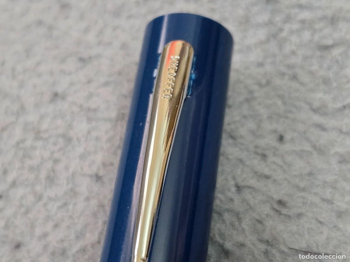 Plumas estilogr&aacute;ficas antiguas: PLUMA ESTILOGR&Aacute;FICA SHEAFFER AZUL - Foto 3