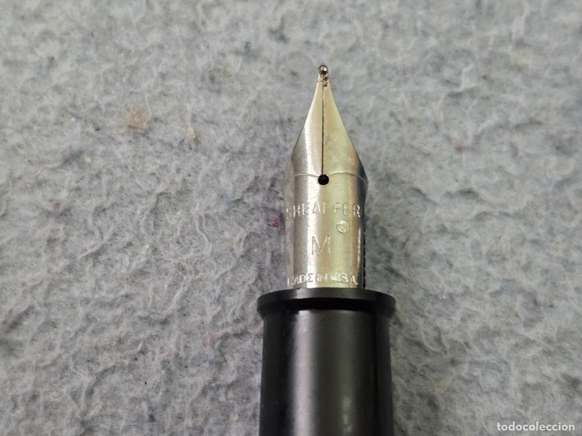Plumas estilogr&aacute;ficas antiguas: PLUMA ESTILOGR&Aacute;FICA SHEAFFER AZUL - Foto 4
