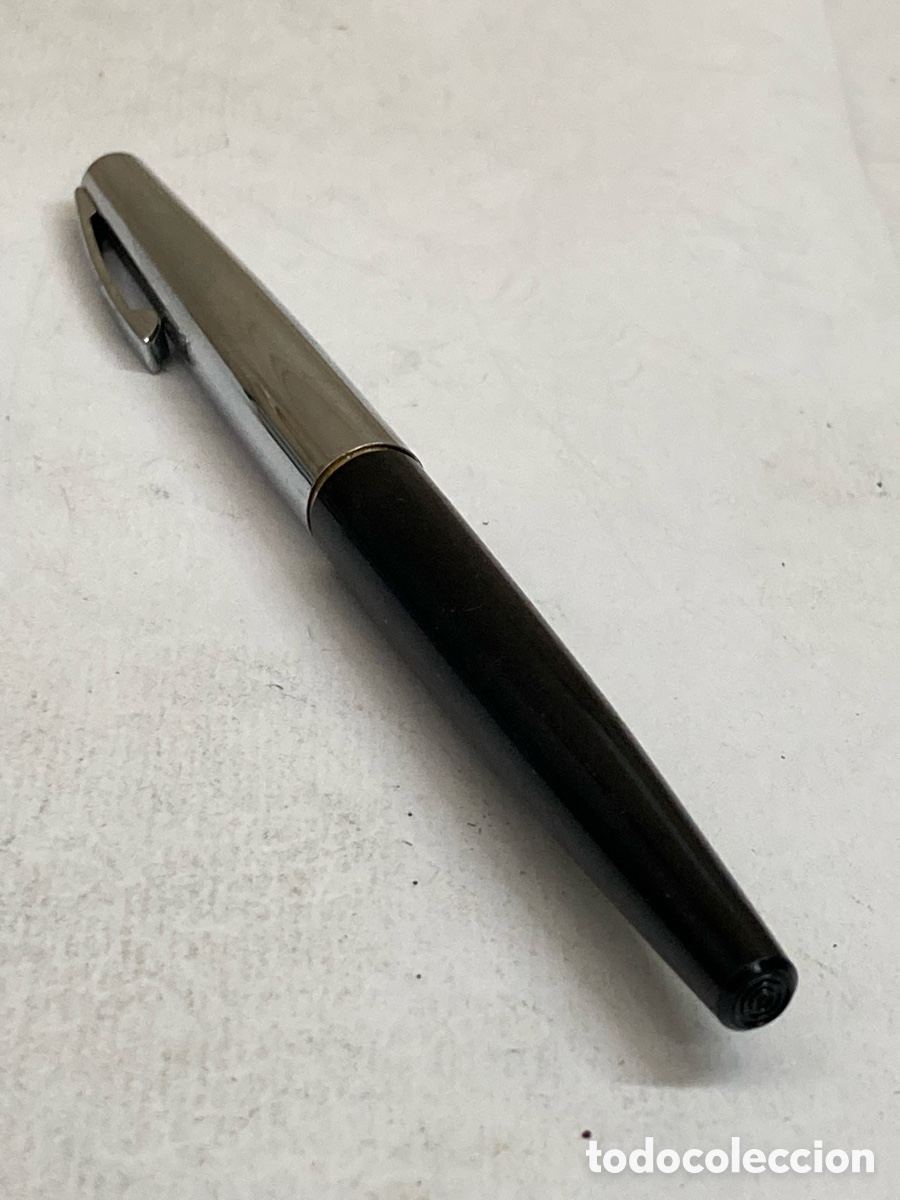 Plumas estilogr&aacute;ficas antiguas: Pluma Sheaffer cuerpo Celuloide negro - Foto 1